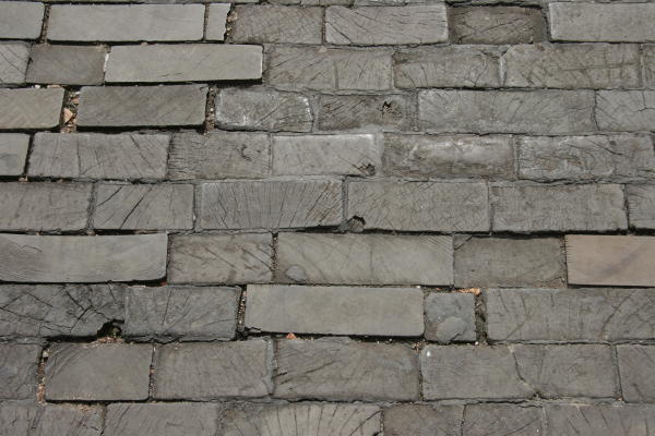 The street is actually made of wood