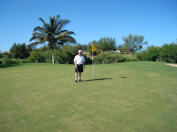 Believe it or not, I missed the short birdie putt - Ron missed his too (6 foot)