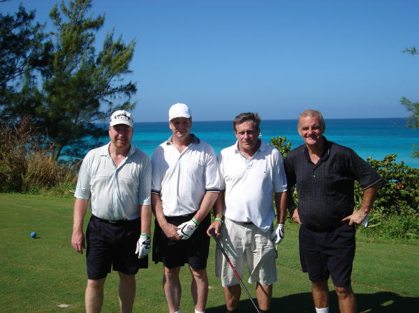 On the 8th tee