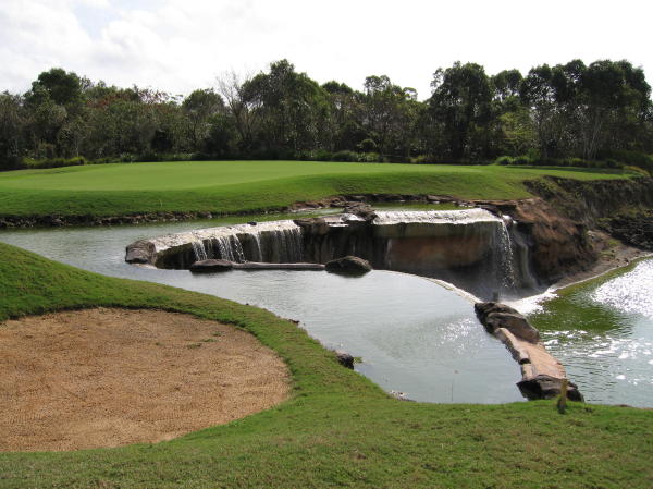 View from one green to the other