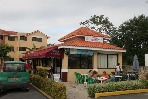 Internet café down the street - $4us/hour compared to $8 at the hotel