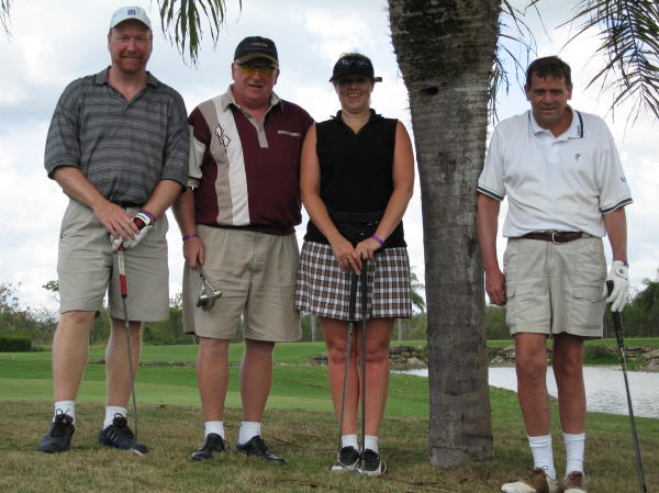 Nais joined me Frank and Ron for our last last - She shot her brst round ever click on the picture for the score card