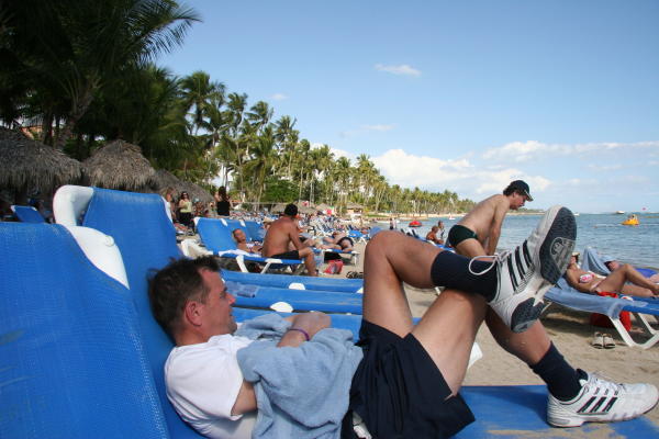 Ron on the beach