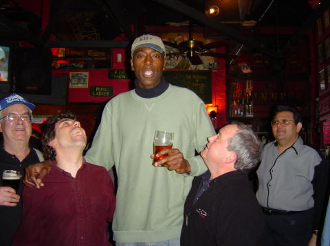 Al and Rog looking up