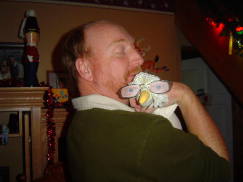 Paul choking the chicken