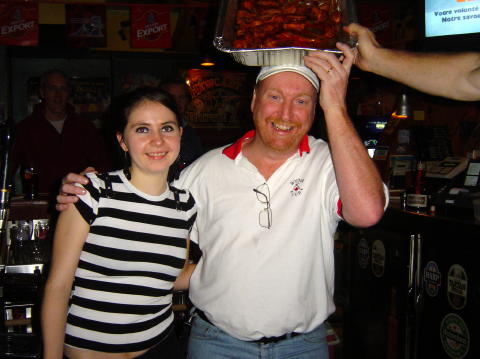 Two hot things - Amanda and the wings